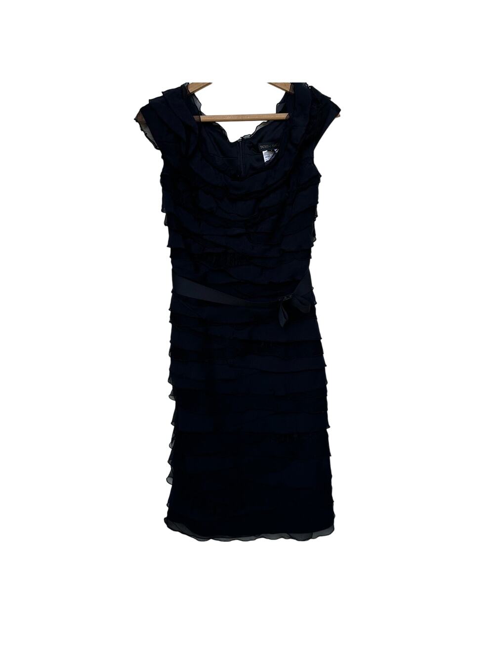 Tadashi Shoji Black Silk Dress - Size 4